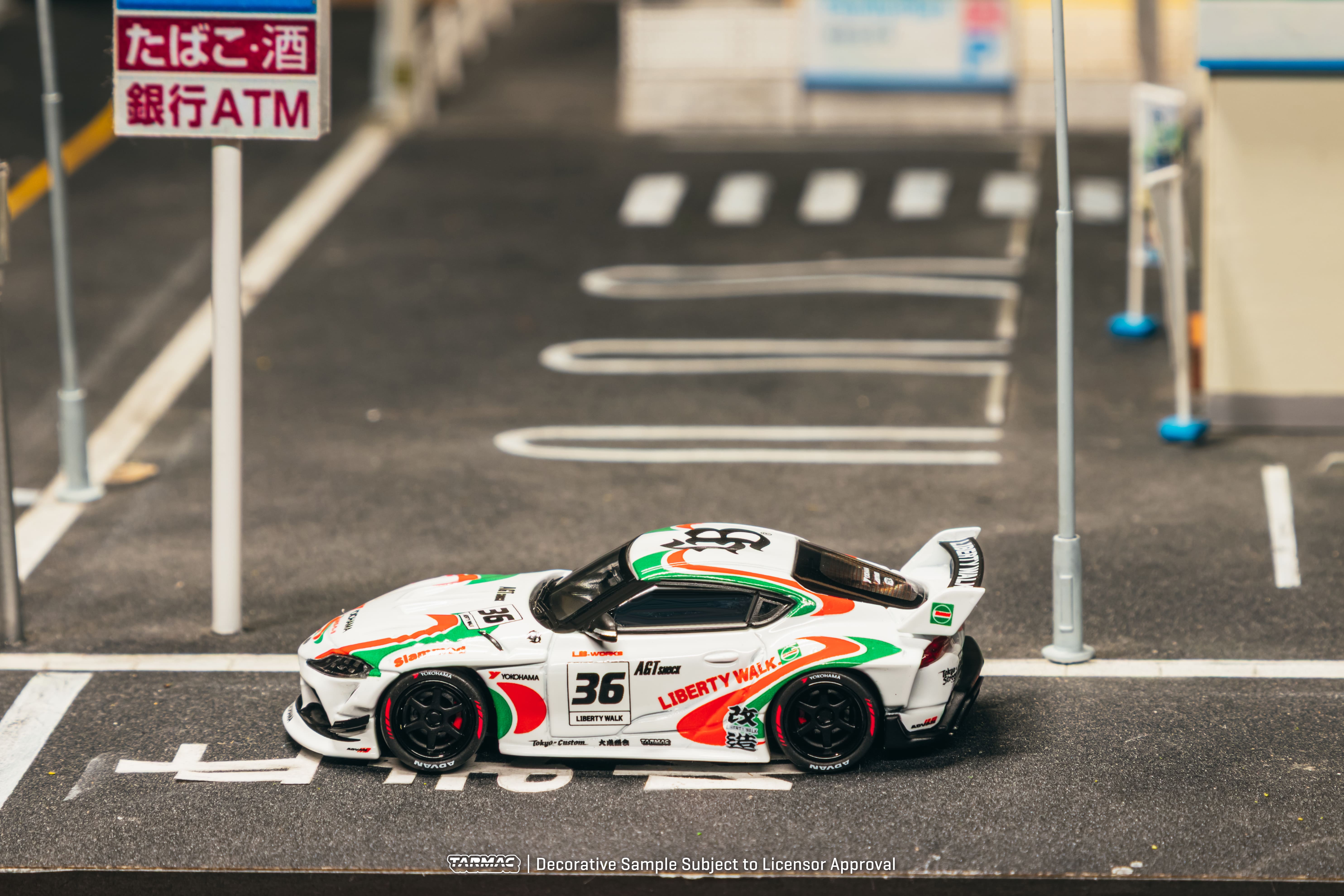 Toyota Supra (A90) LB-Works Castrol Tribute 2024 white/green/red 1:64 Tarmac