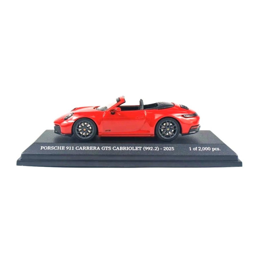 Porsche 911 (992.2) Carrera GTS Cabriolet 2025 red 1:64 Minichamps