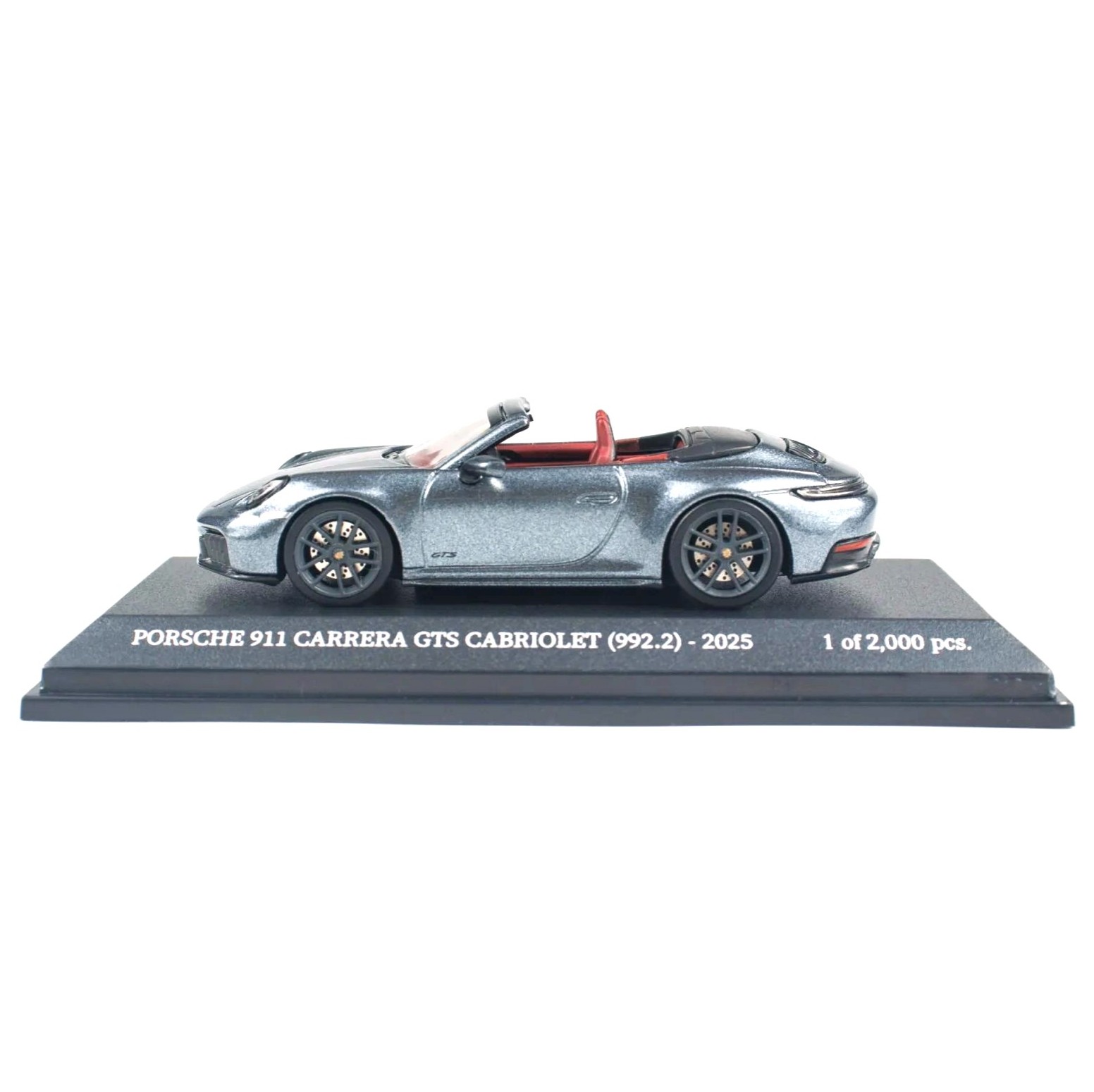 Porsche 911 (992.2) Carrera GTS Cabriolet 2025 grey metallic 1:64 Minichamps