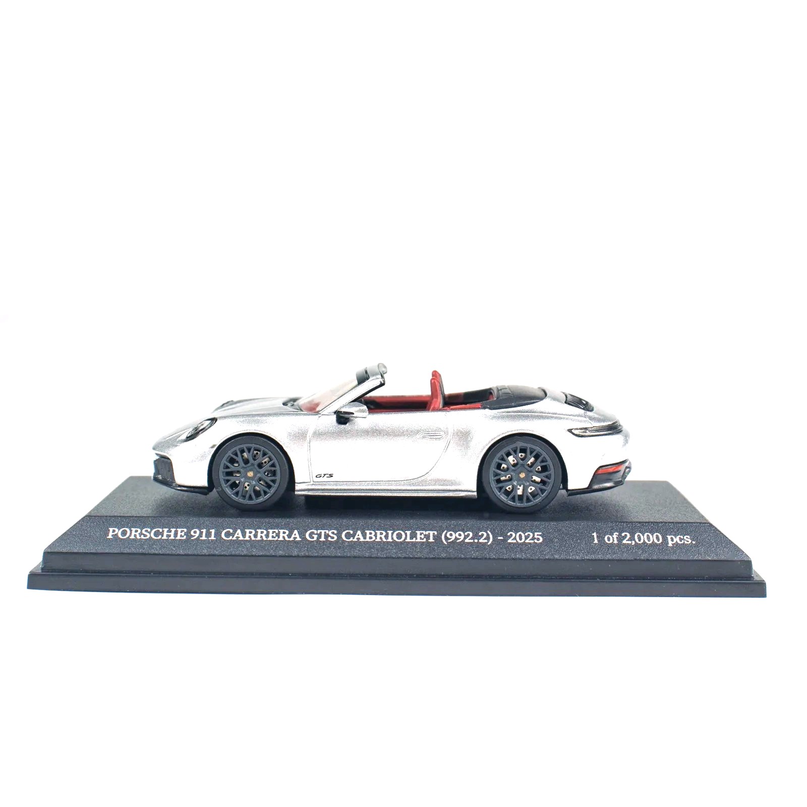 Porsche 911 (992.2) Carrera GTS Cabriolet 2025 silver metallic 1:64 Minichamps