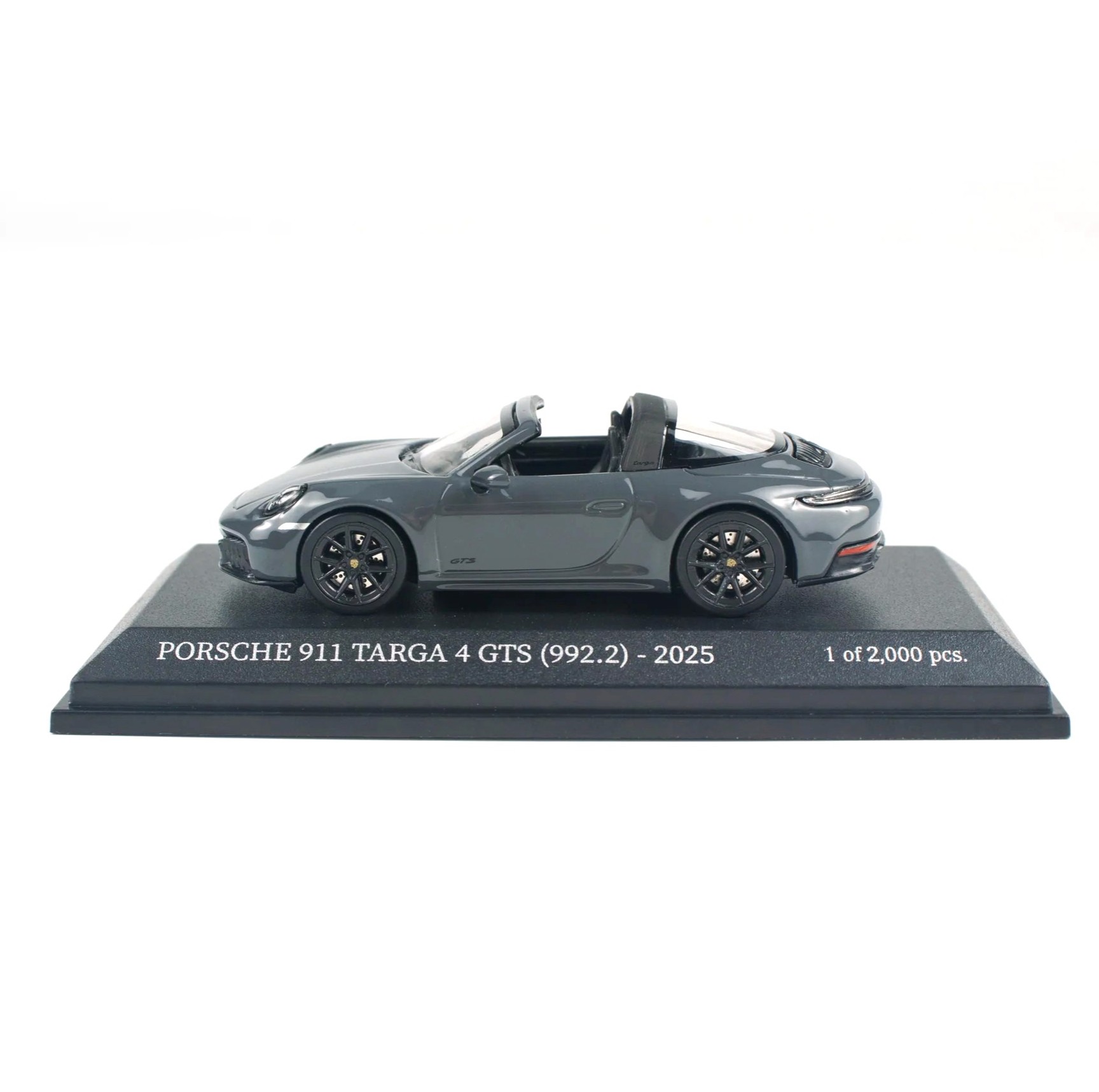 Porsche 911 (992.2) Targa 4 GTS 2025 grey 1:64 Minichamps