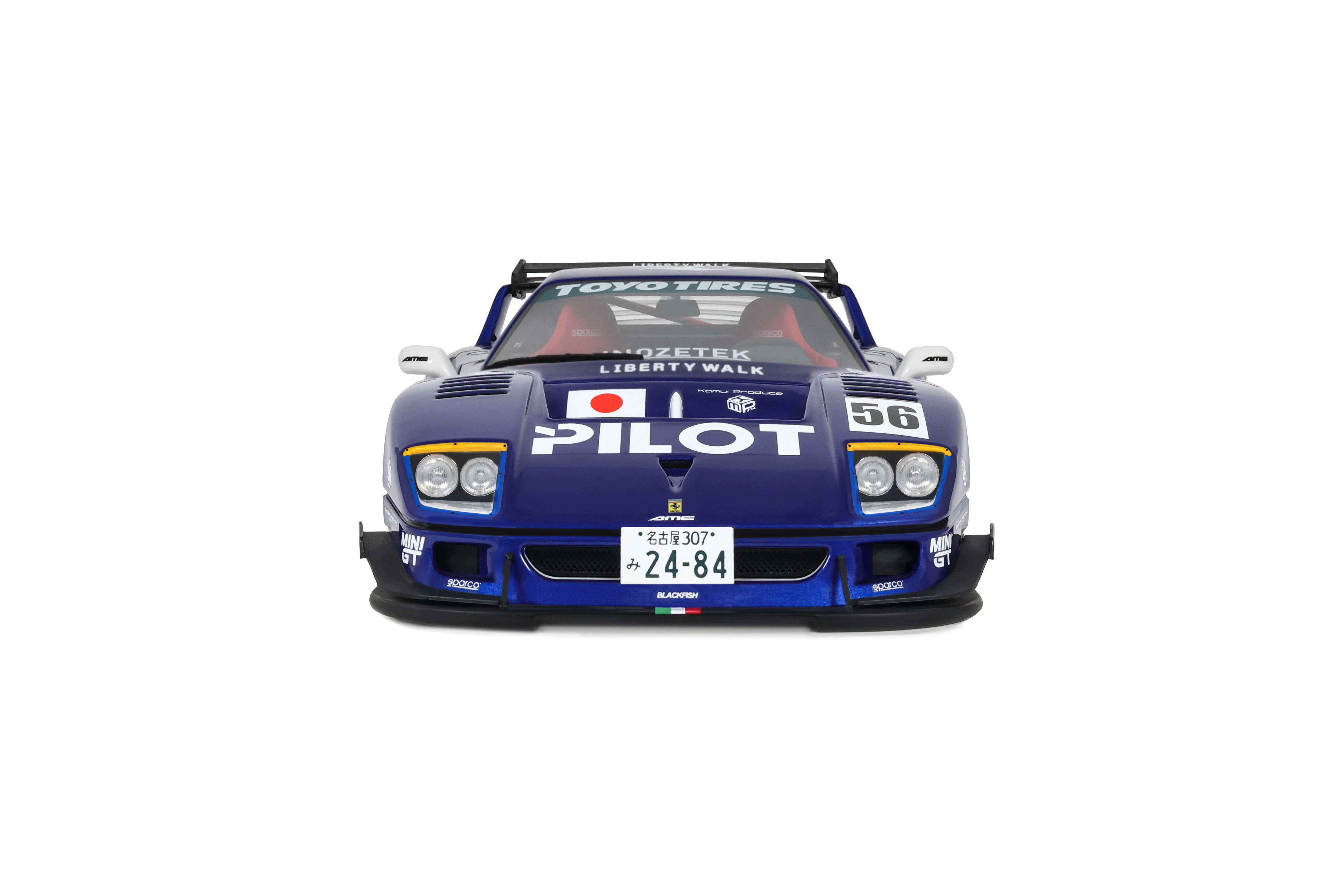 Ferrari F40 LB-Works 2024 metallic blue 1:18 OttOmobile