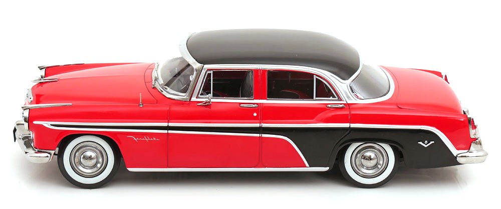 DeSoto Fireflite Sedan 1955 red/black 1:18 KK Scale