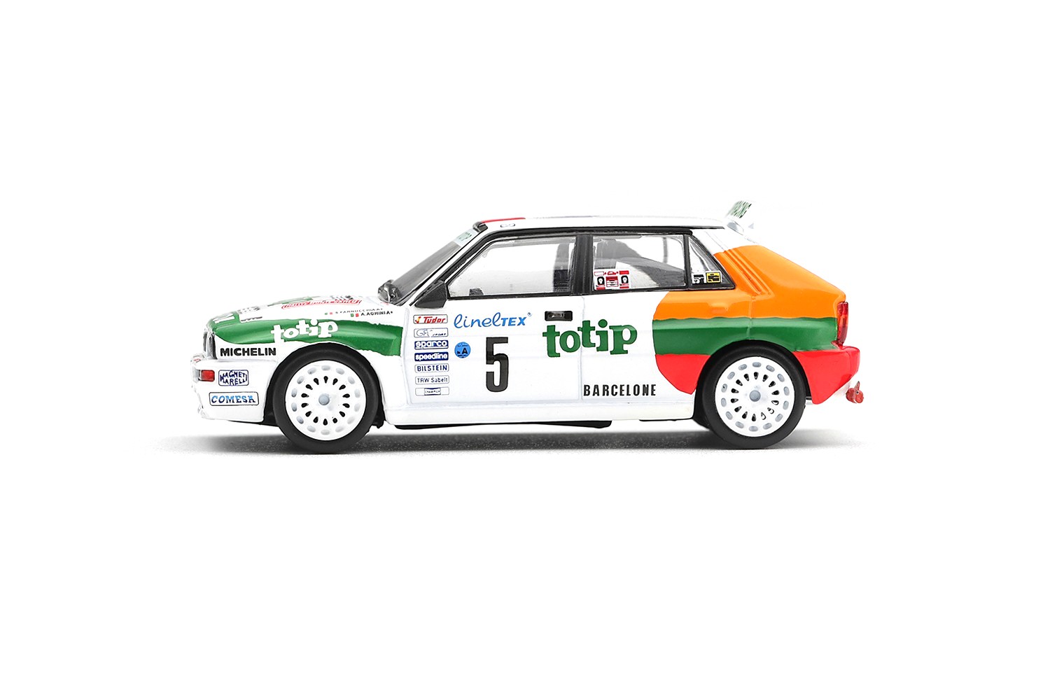 Lancia Delta HF Integrale Evolution #5 A.Aghini Rally Monte-Carlo 1993 1:64 Mini GT