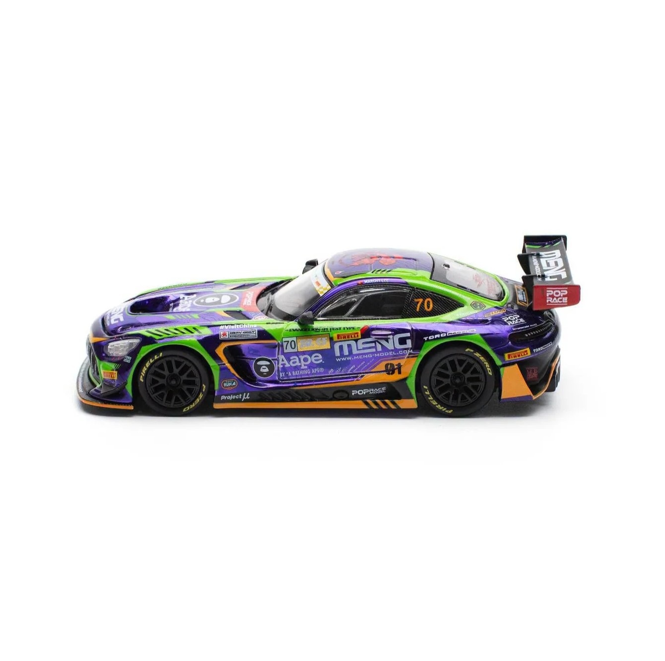 Mercedes-AMG GT3 Evo Eva RT Test Type-01 Macau GP 2023 1:64 Pop Race Limited