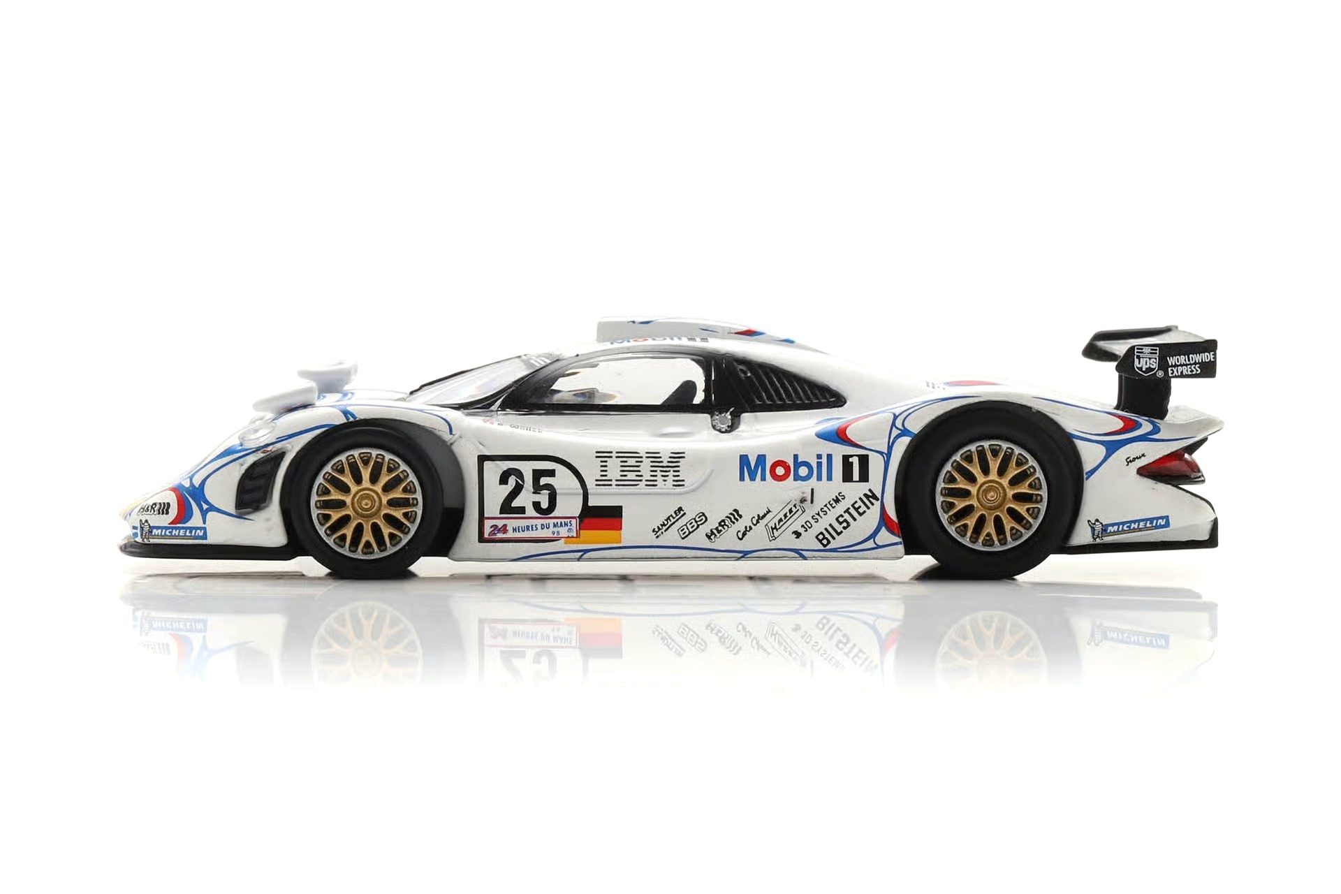 Porsche 911 GT1 Porsche AG #25 B.Wollek/J.Muller/U.Alzen 2nd 24H Le Mans 1998 1:64 Spark