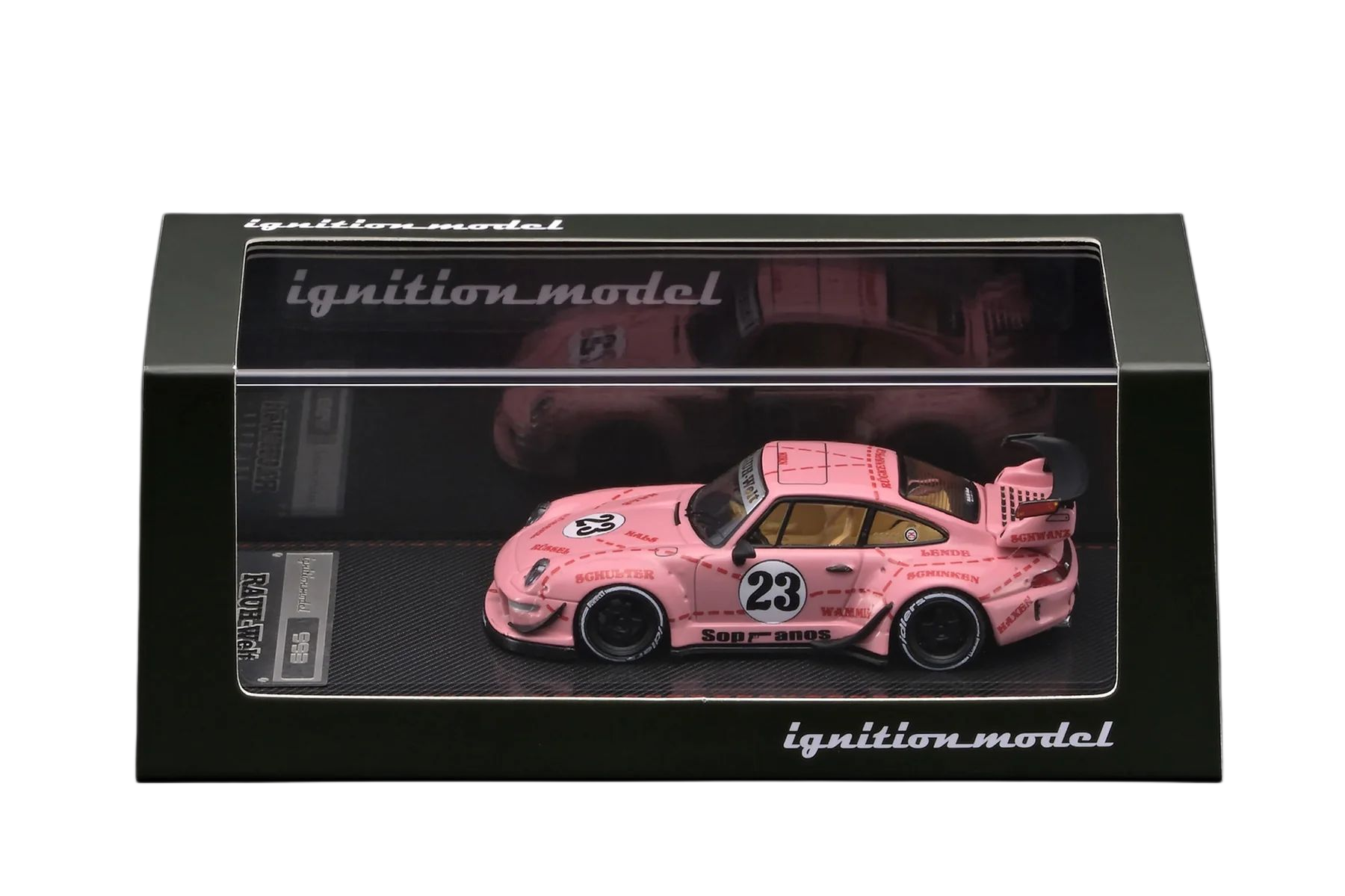 Porsche RWB 993 pink 1:64 Ignition Model