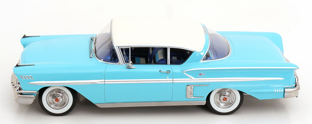 Chevrolet Bel Air Impala Coupe 1958 turquoise/cream 1:18 KK Scale