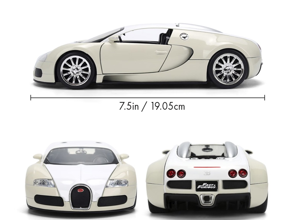 Bugatti Veyron Fast & Furious 2011 white/beige 1:24 Jada Toys