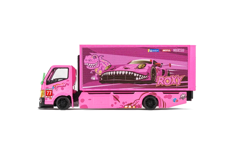 Custom Box Truck *Rexy* pink 1:64 Mega Gear