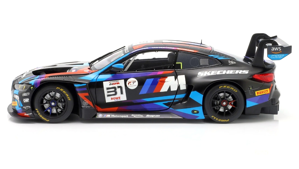 BMW M4 GT3 Evo #31 Vanthoor/ van der Linde/ Wittmann 8th 24h Spa 2025 1:18 Minichamps