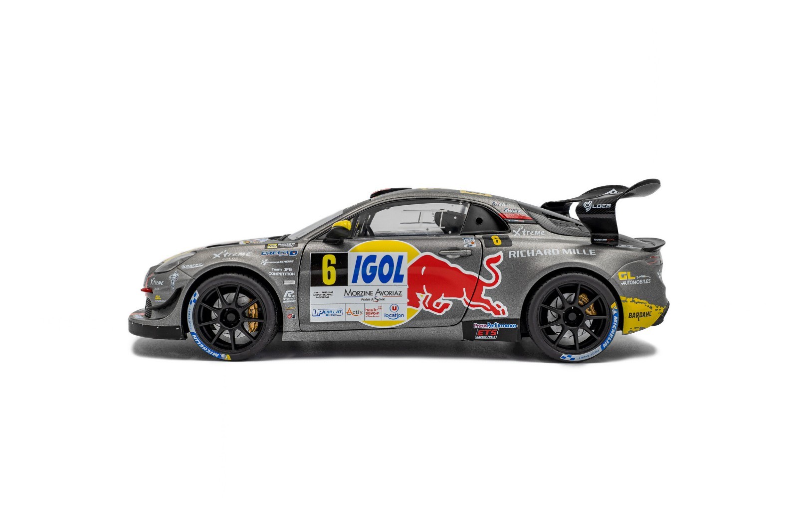 Alpine A110 RGT+ #6 Loeb/Godey Rallye du Mont Blanc 2024 1:18 Solido