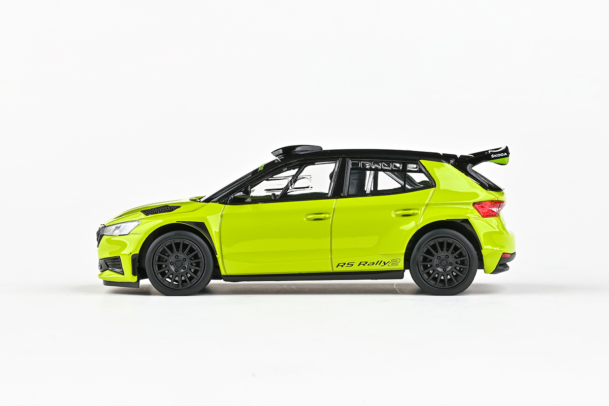 Škoda Fabia IV RS Rally2 2022 zelená mamba 1:43 Abrex