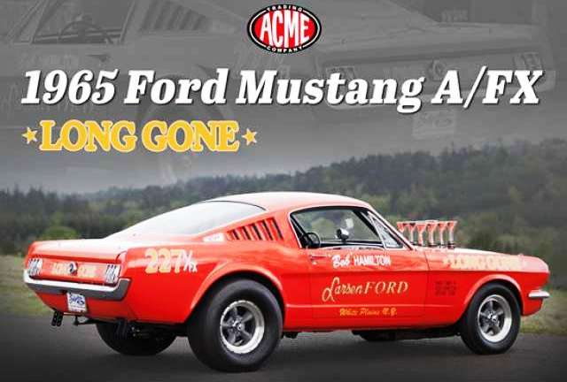 Ford Mustang A/FX *Long Gone* 1965 red 1:18 Acme Diecast