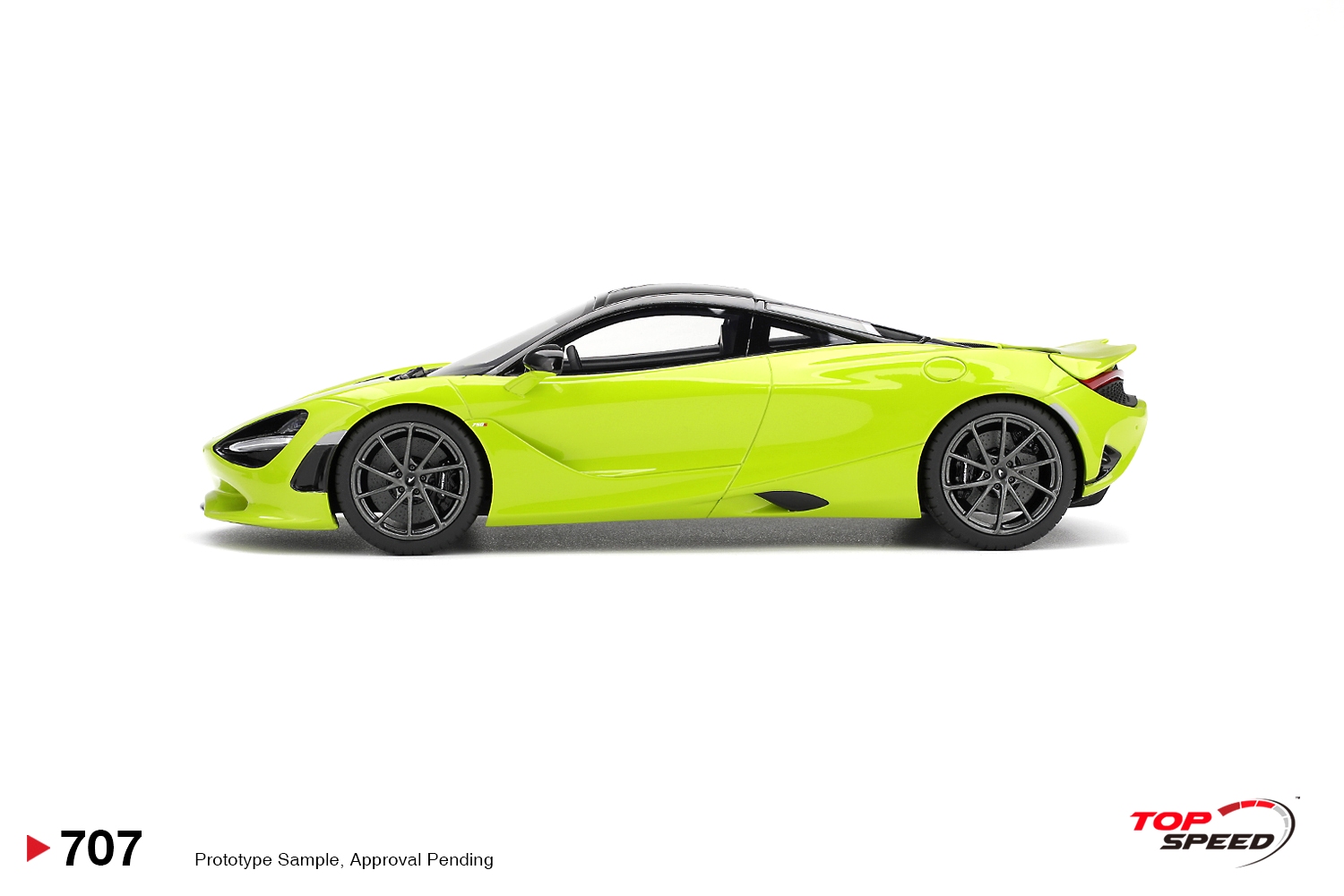 McLaren 750S 2025 lime green 1:18 TopSpeed Models