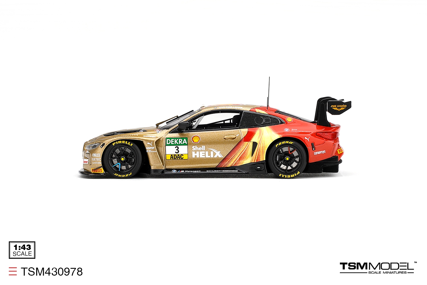 BMW M4 GT3 EVO #3 Van Der Linde Schubert Motorsport DTM Zandvoort Race 2 Winner 2026 1:43 TSM Model