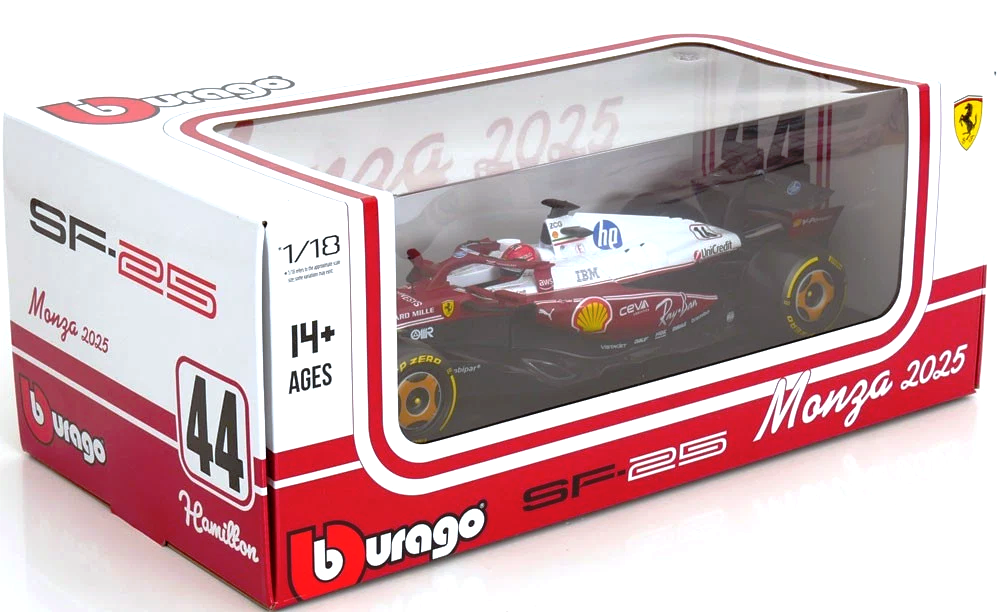 Ferrari F1 SF-25 Scuderia Ferrari HP #16 C.Leclerc Monza GP 2025 N.Lauda 50th Anniversary World Champion 1:18 Bburago