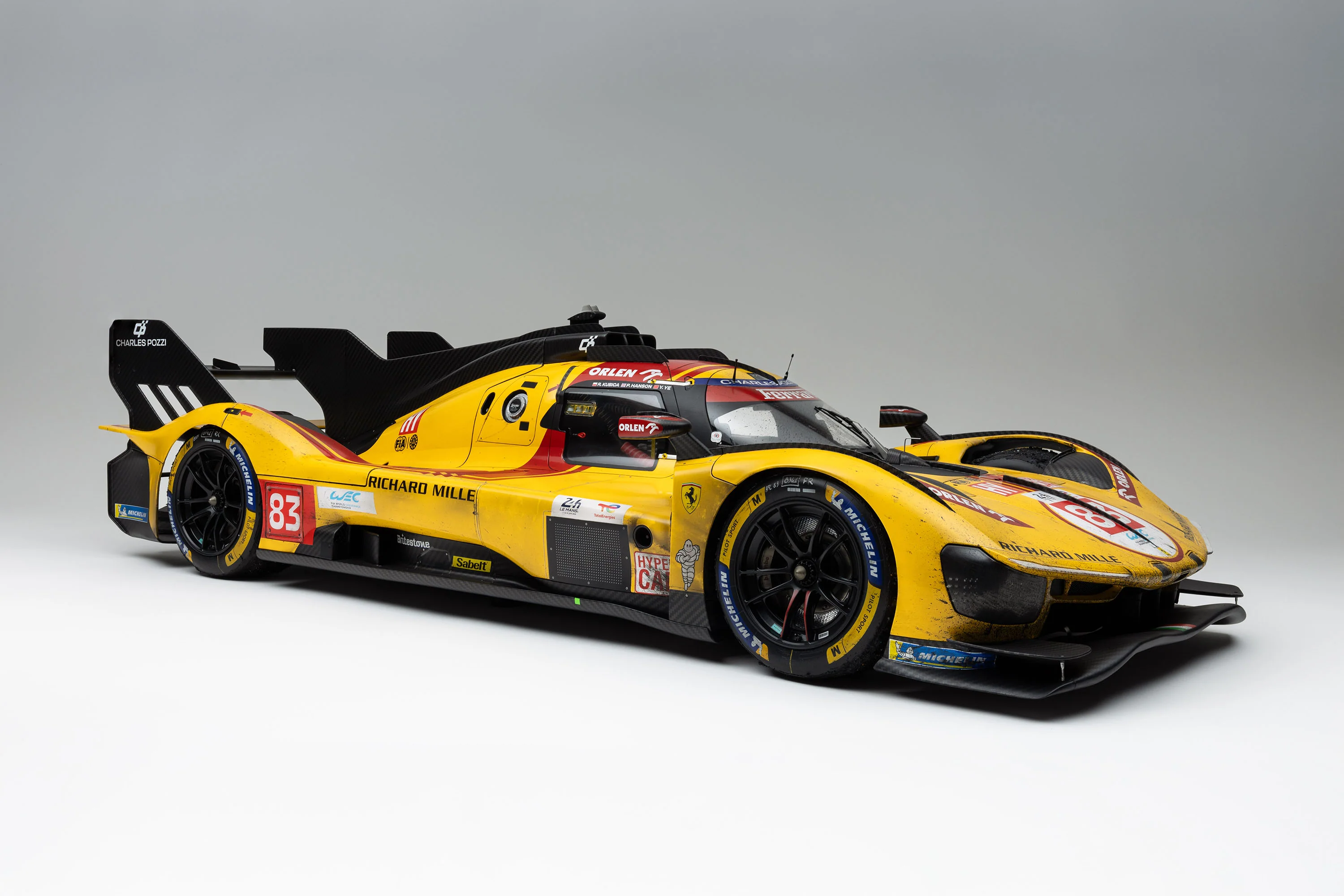 Ferrari 499P Hypercar #83 Winner Le Mans 2025 Race Weathered 1:5 Amalgam