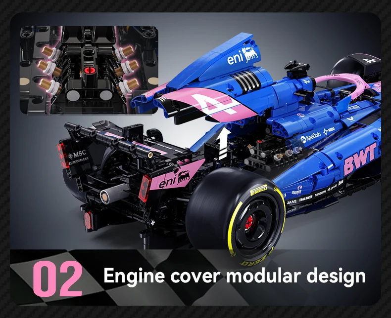 BWT Alpine A525 F1 Team 2025 1:8 CaDA