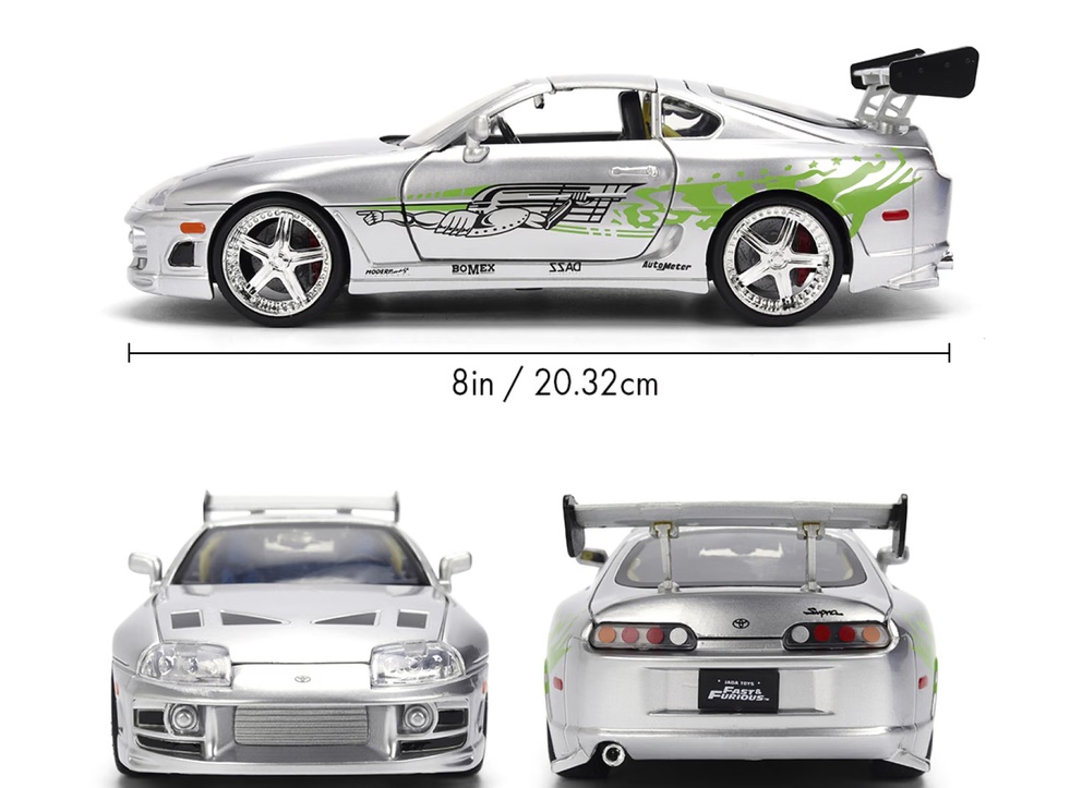 Brian's Toyota Supra *Fast & Furious* 1995 1:24 Jada Toys