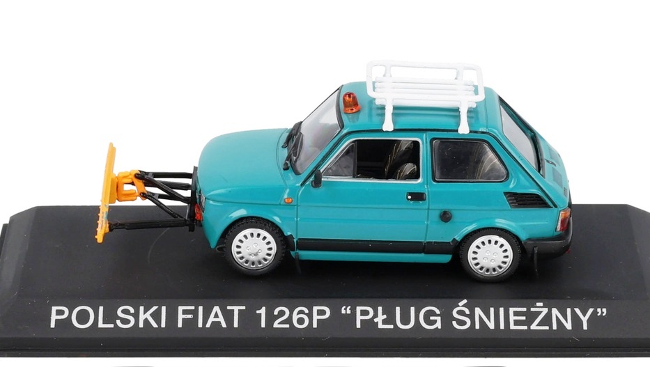 Polski Fiat 126P 1984 Snowplough 1:43 Altaya
