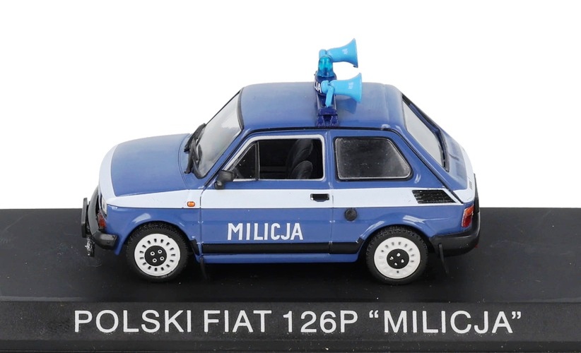 Polski Fiat 126P 1984 Police 1:43 Altaya