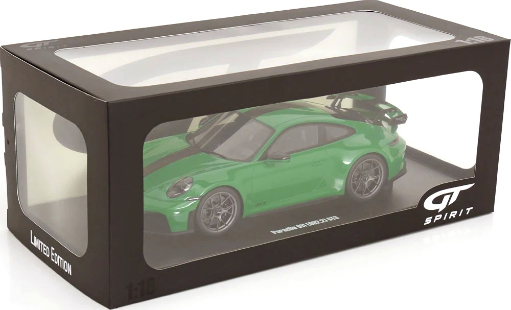 Porsche 911 GT3 Weissach Package 2025 green 1:18 GT Spirit