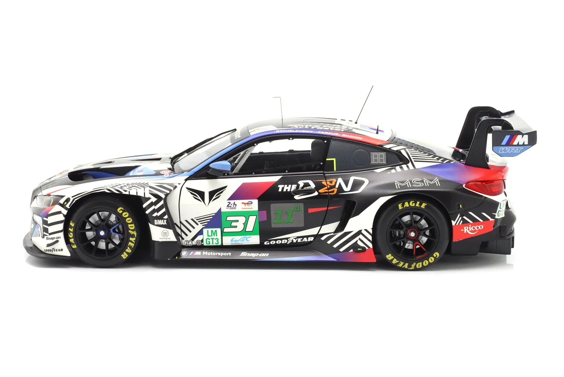 BMW M4 GT3 Evo #31 Boguslawski/ Farfus/ Shahin 8th 24h LeMans 2025 1:18 Minichamps