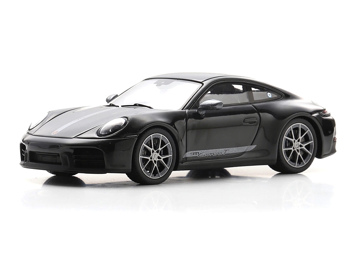 Porsche 911 Carrera T 992.2 2025 jet black metallic 1:43 Spark 
