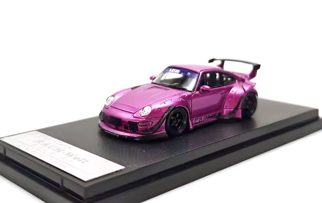 Porsche RWB 993 Low Tail carmen purple metallic 1:64 Street Weapon