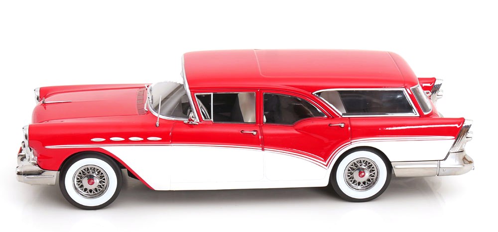 Buick Special Estate Wagon 1957 red/white 1:18 KK Scale