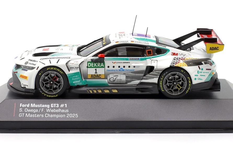 Ford Mustang GT3 #1 Owega/ Wiebelhaus ADAC GT Masters Champion 2025 1:43 Ixo Models