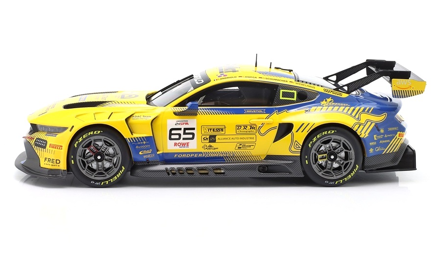 Ford Mustang GT3 #65 Andriolo/ Owega/ Schumacher/ Wiebelhaus 24H Spa 2025 HRT Ford Performance 1:18 Ixo Models