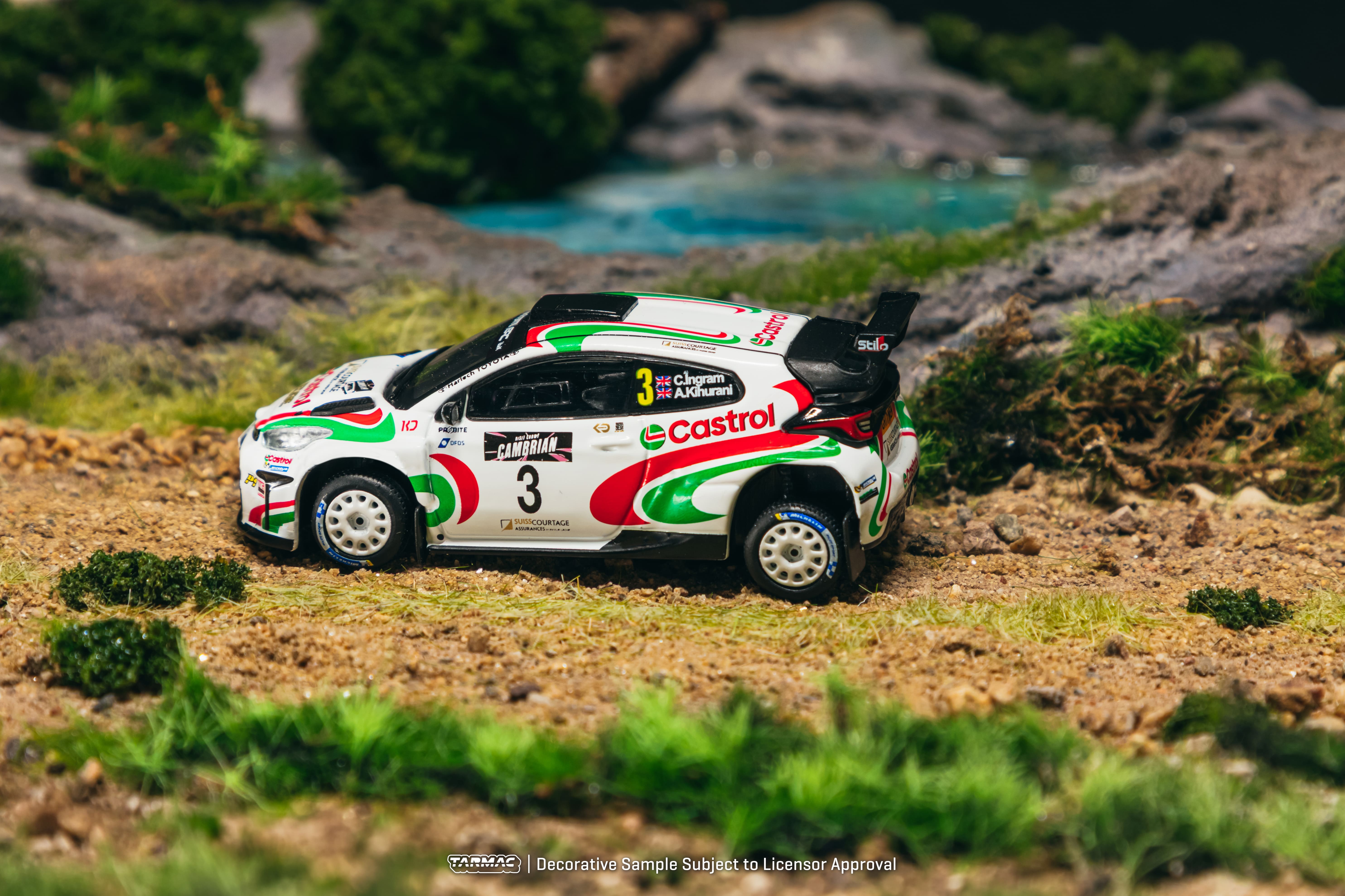 Toyota Yaris GR Rally2 Hybrid Castrol MEM Rally Team #3 Ch.Ingram/A.Kihurani Champion British Rally Championship 2024 1:64 Tarmac