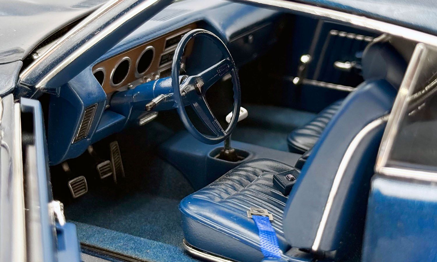 Pontiac GTO Coupe 1970 blue 1:18 Acme Diecast