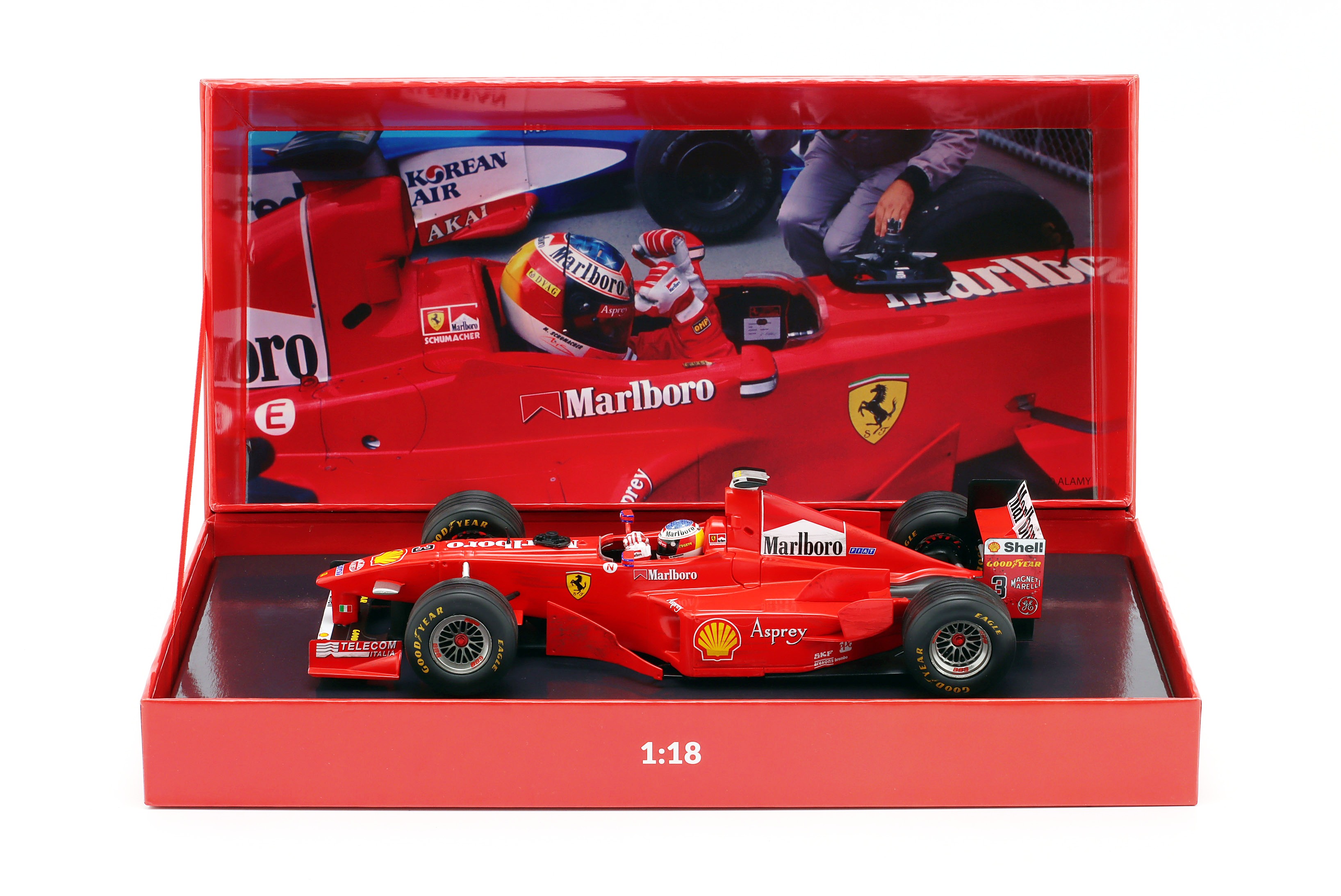 Ferrari F300 #3 M.Schumacher Winner Canada GP F1 1998 + Collectors Box 1:18 Werk83