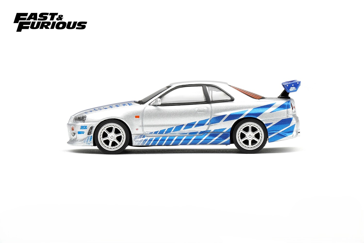 Nissan Skyline GT-R (R34) C-West *2 Fast 2 Furious* 2003 Brian O’Conner Blister Packaging 1:64 Mini GT