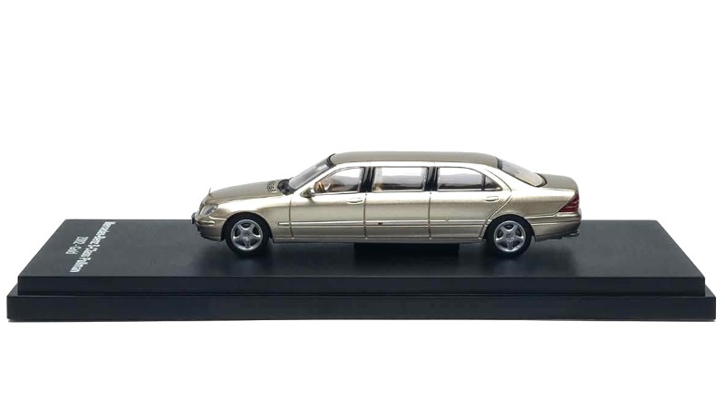Mercedes-Benz S-Class Pullman 2002 gold 1:64 Almost Real