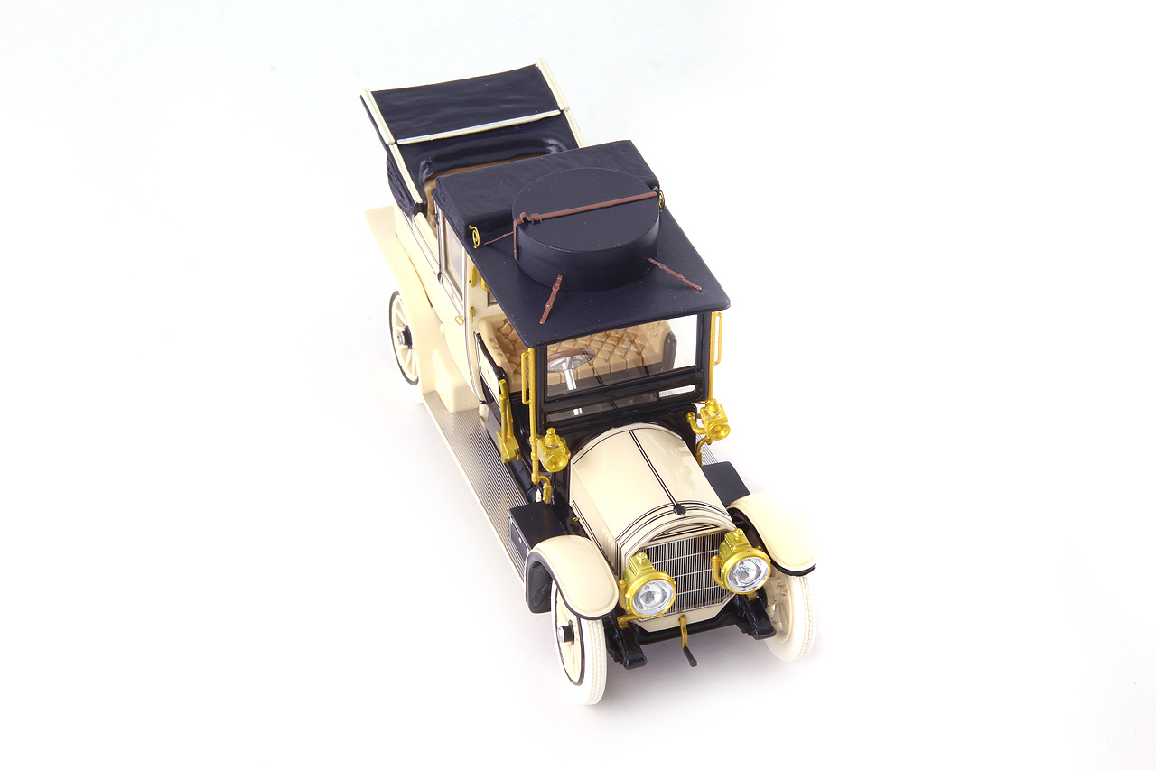 Mercedes 38/70PS Kettenwagen Landaulet Open 1911 cream/black 1:43 AutoCult