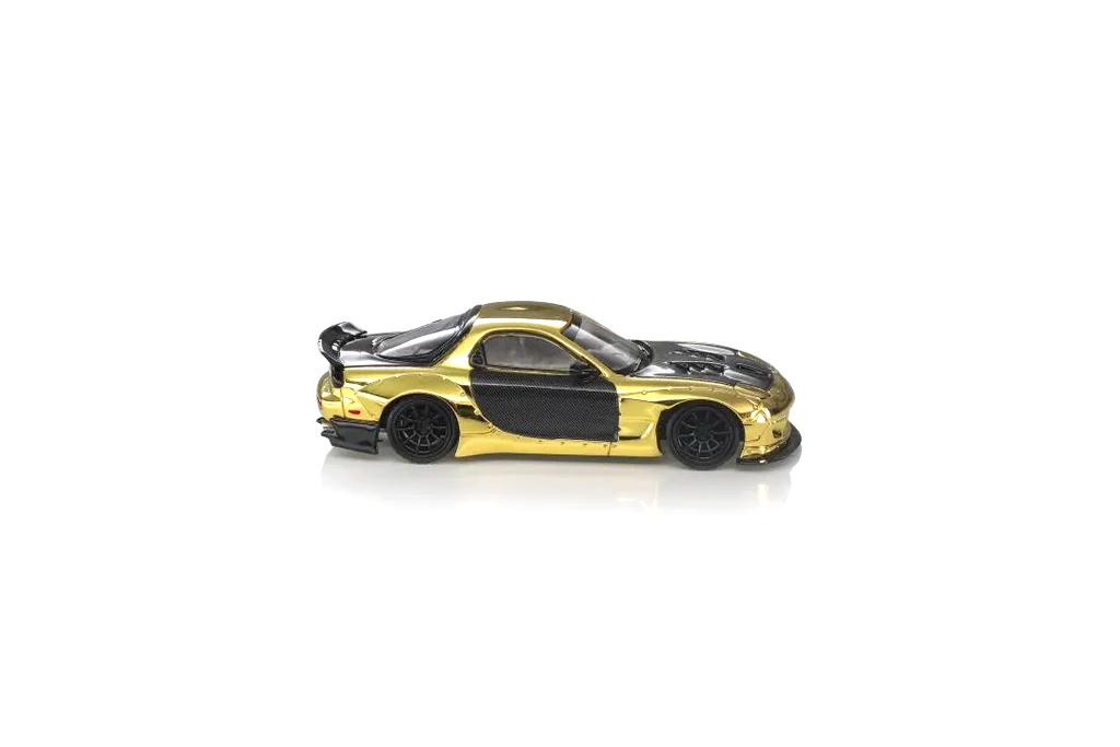 Mazda RX7 FD Pandem Rocket Bunny HKTCS 2026 gold/black 1:64 ModelModel