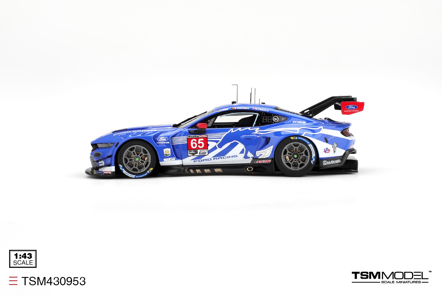 Ford Mustang GT3 Ford Racing #65 Mies/ Vervisch/ Prilaux 24H Daytona 2026 1:43 TSM Model