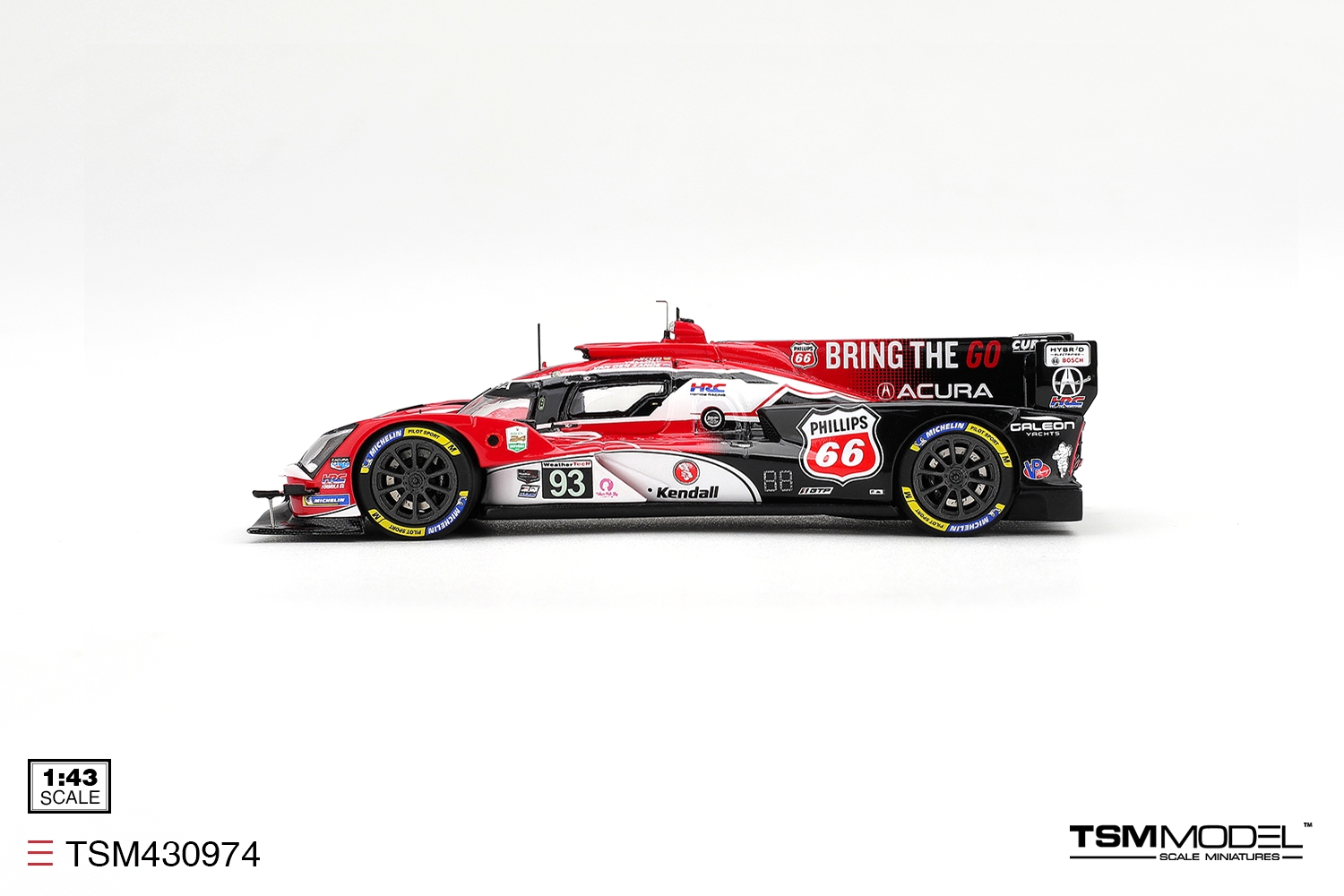 Acura ARX-06 Acura Meyer Shank Racing #93 Yelloly/ van der Zande/ Palou/ Ohta 24H Daytona 2026 1:43 TSM Model