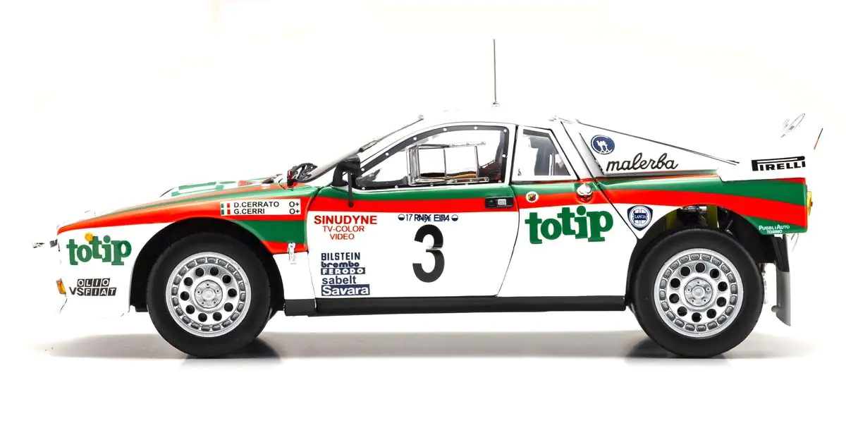 Lancia 037 TOTIP #3 Cerrato/Cerri Rally Isola D'Elba 1985 1:18 Kyosho