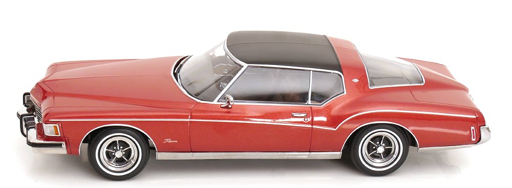 Buick Riviera *The Rockford Files TV Series* 1973 red metallic/black 1:18 KK Scale