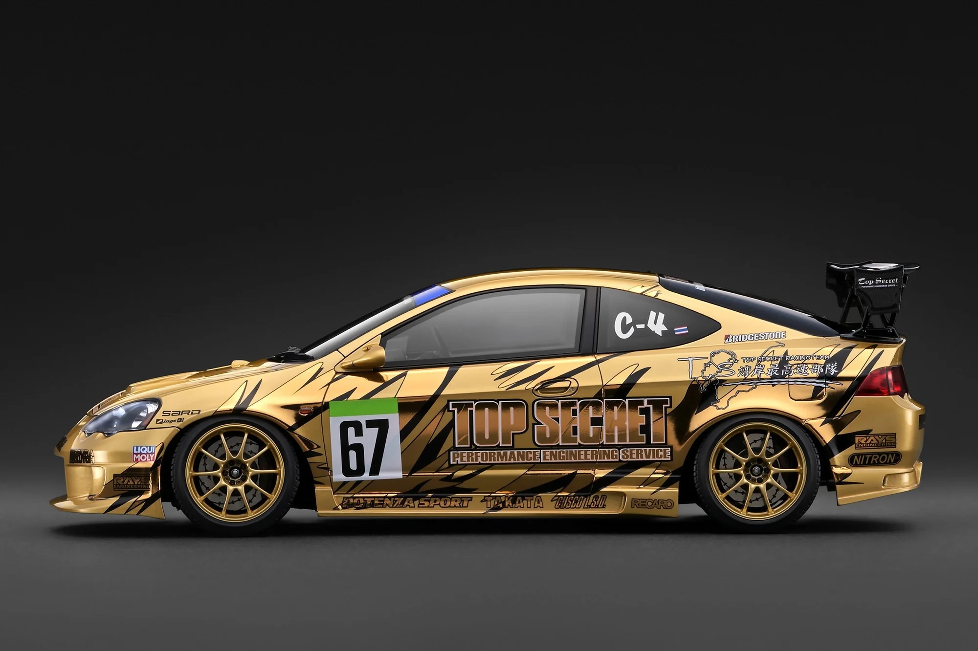 Top Secret Integra DC5 gold 1:18 Ignition Model