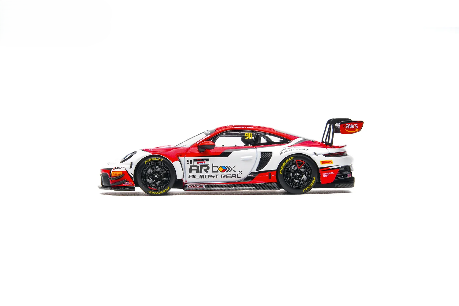 Porsche 911 GT3 R Absolute Racing #911 W.Zhongwei/P.Pilet Okayama GT World Challenge Asia 2025 1:64 Almost Real