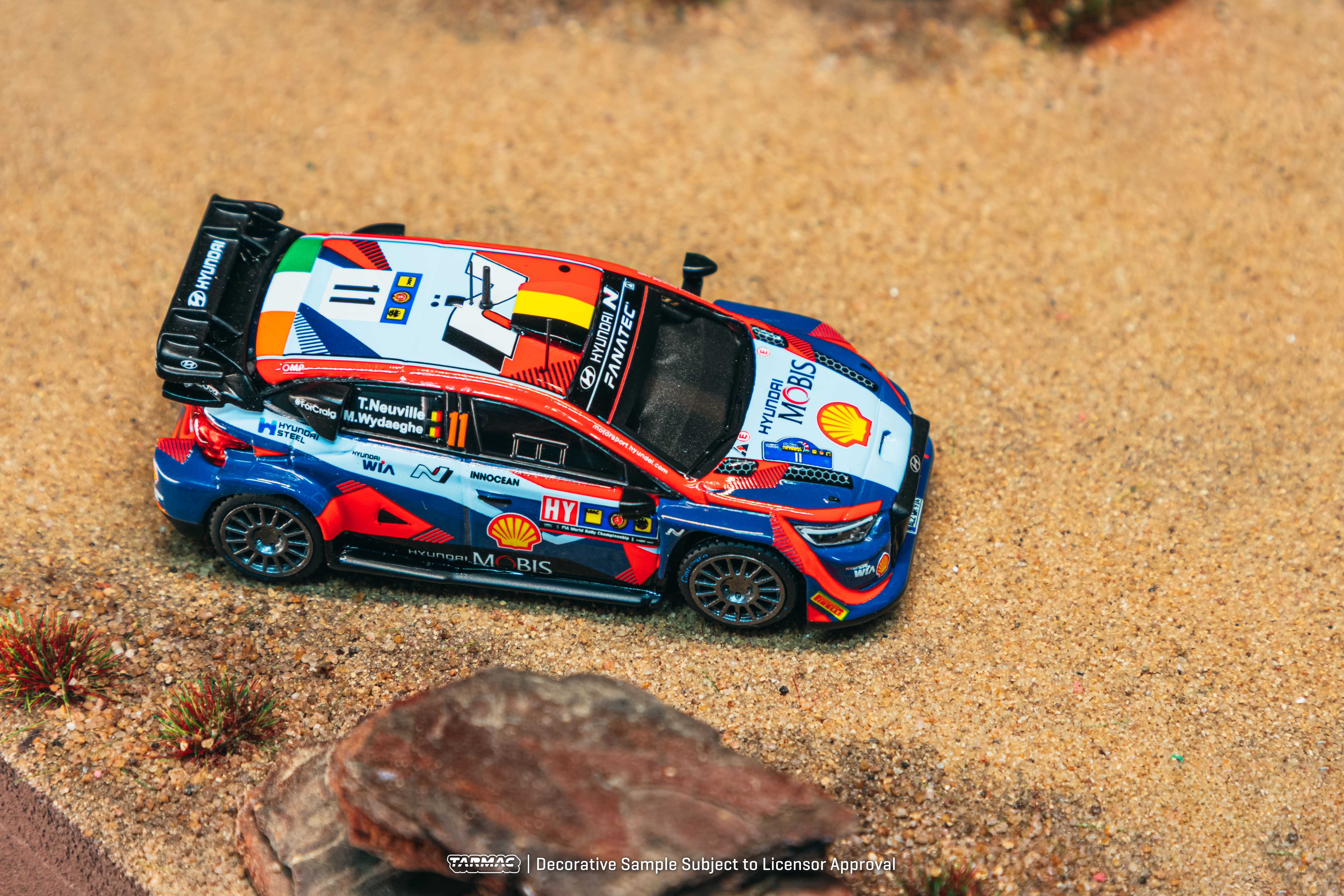 Hyundai i20 N Rally1 Hybrid Hyundai Shell Mobis WRT #11 T.Neuville/M.Wydaeghe Winner WRC Central European Rally 2023 1:64 Tarmac