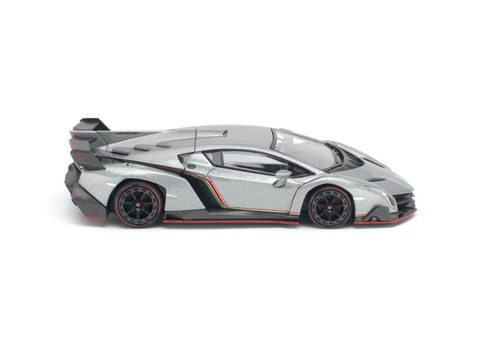 Lamborghini Veneno grigio metalluro 1:64 Pop Race Limited