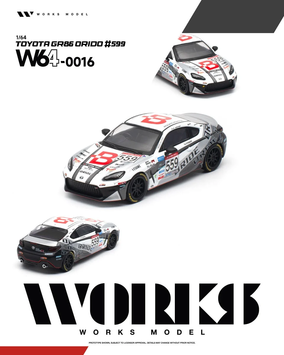 Toyota GR86 Orido #599 1:64 WORKS