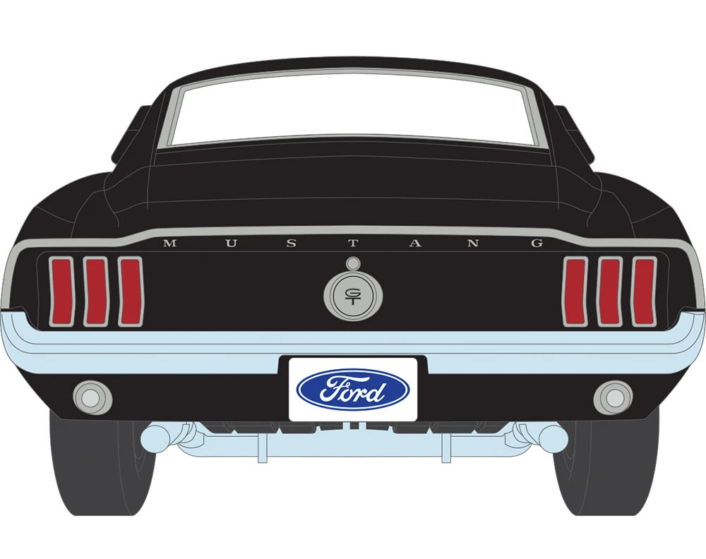 Ford Mustang GTA Fastback 1967 raven black 1:64 Ixo America